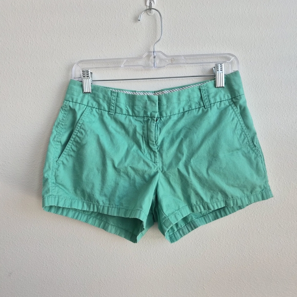 J. Crew Pants - J. Crew Women's Teal Chino Shorts Size 2